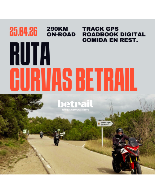 RUTA MOTO ONROAD CURVAS BETRAIL 25 ABRIL 2026